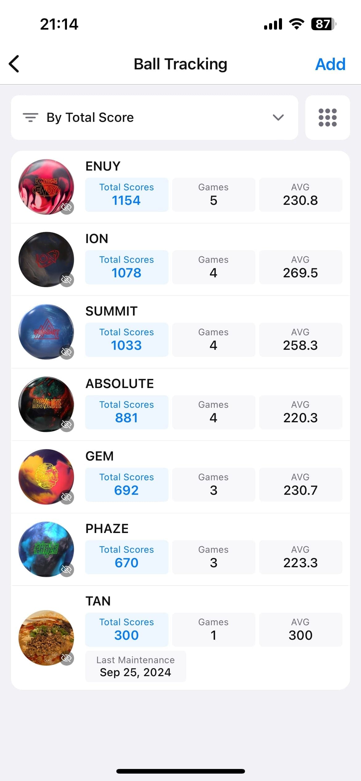 Feature My Ball Management
